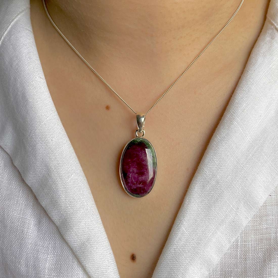 Ruby Zoisite Pendant-(RZS-P-41.)